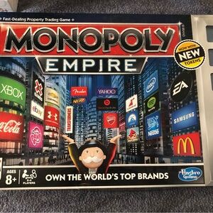 Complete ! 🎩 Hasbro Monopoly Empire - Own The World Top Brands Board Game